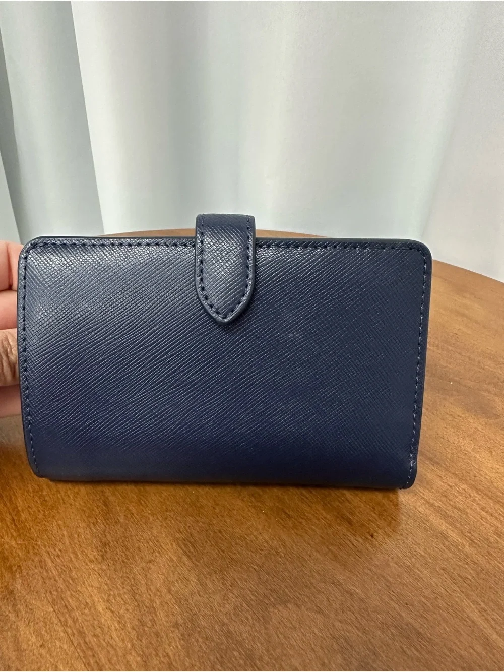 kate spade Madison bifold navy compact wallet